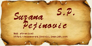 Suzana Pejinović vizit kartica